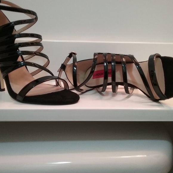 London Rebel Strappy Heeled Sandals - Picture 5 of 6